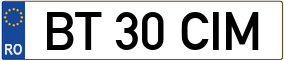 Truck License Plate